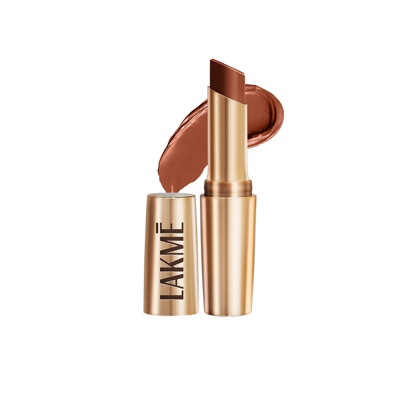 Lakme 9to5 Powerplay Priming Matte Lipstick With Vit E Lasts 16Hr 3.6g – Rustic Brown