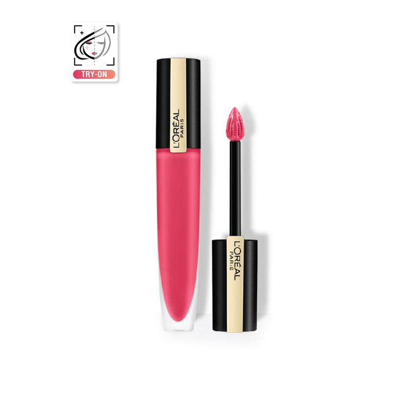 LOreal Paris Rouge Signature Matte Liquid Lipstick 7 ml – I Decide 128