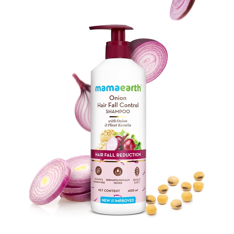 Mamaearth Hair Growth & Hair Fall Control Onion Shampoo 400 ml