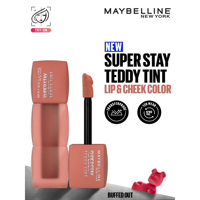 Maybelline New York Superstay Teddy Tint Lip & Cheek Color 5ml – Buffed Out