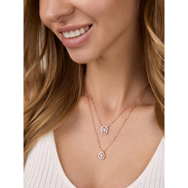 MINUTIAE Rose Gold & White Brass Rose Gold-Plated Layered Necklace