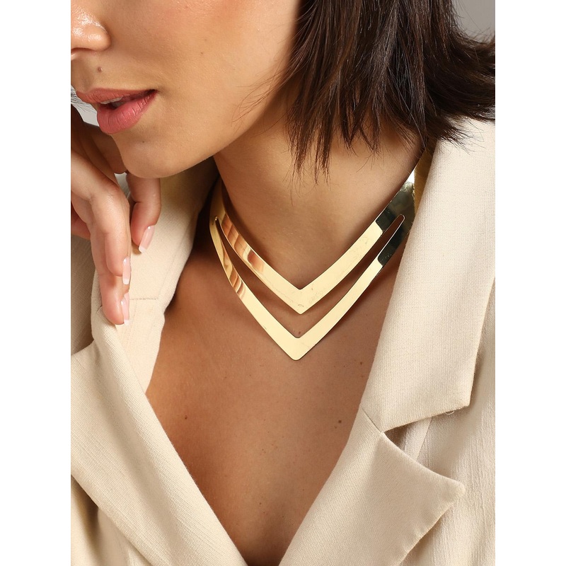 SOHI Gold-Plated Necklace