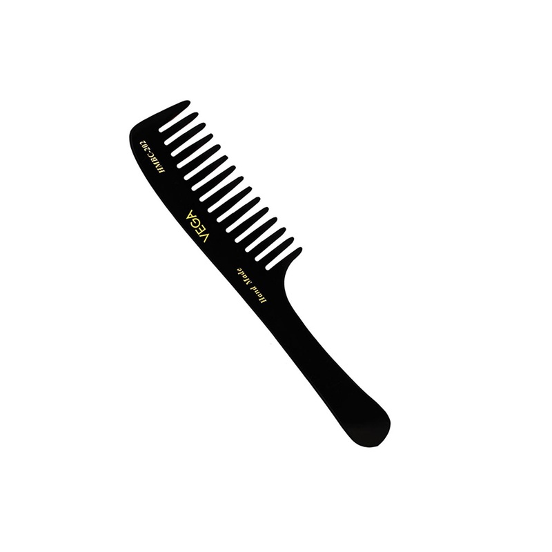 VEGA HMBC-202 Handmade Shampoo Hair Comb – Black