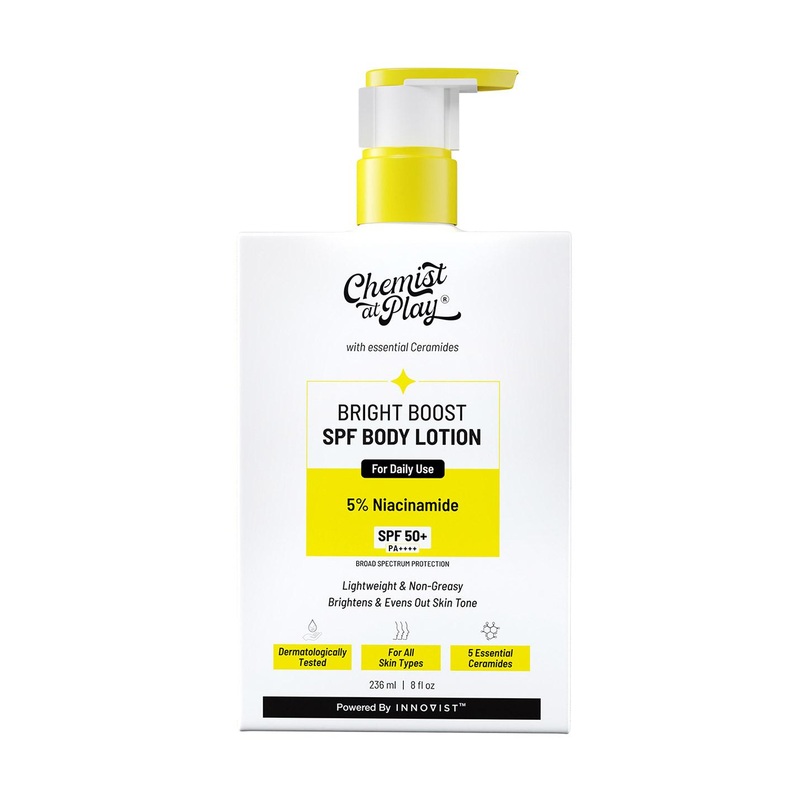 Chemist at Play Bright Boost Body Lotion With SPF50+ – 236 ml