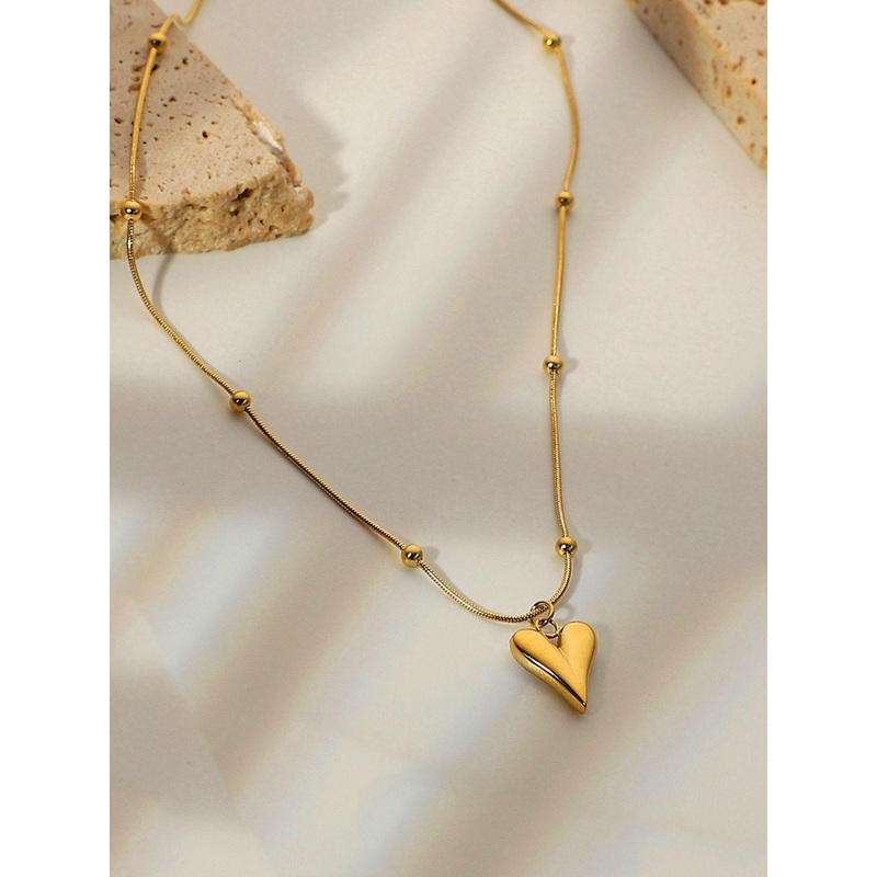 Designs & You Gold-Plated Stainless Steel Anti Tarnish Heart Theme Chain