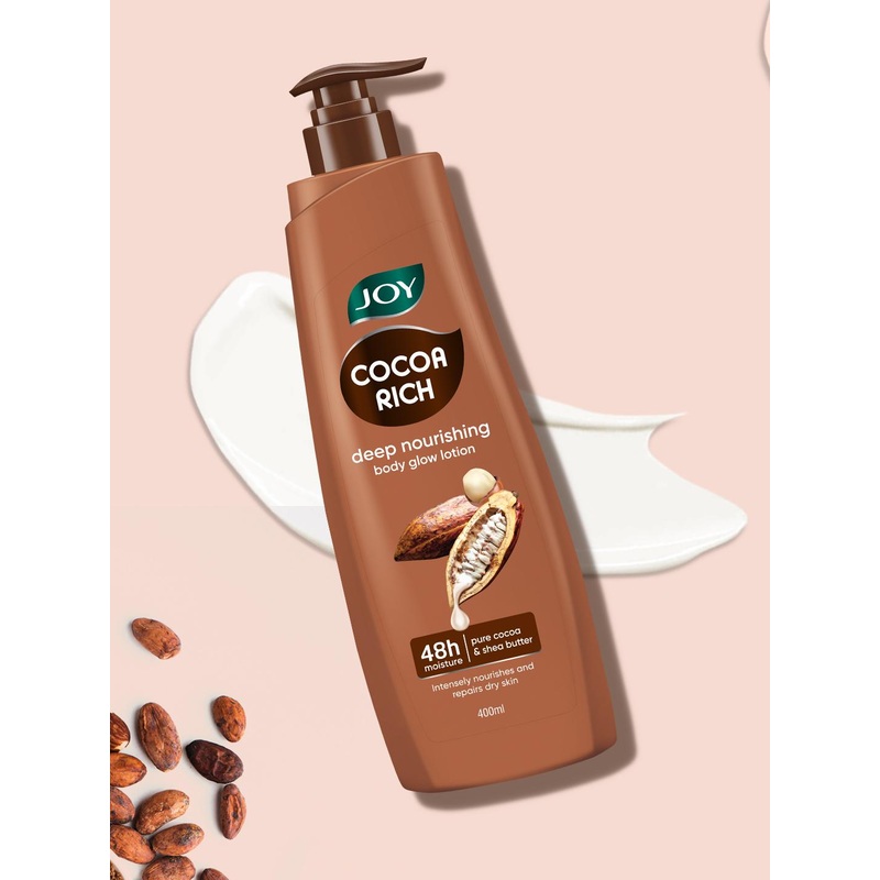 JOY Cocoa Rich Summer Body Lotion With Cocoa Butter For Very Dry Skin – 400ml
