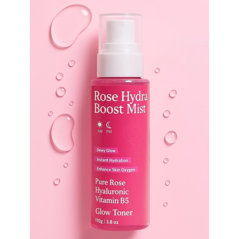 M&U Rose Water & Hyaluronic Face Toner & Mist- 110 ml
