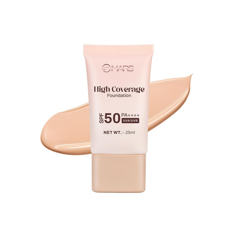 MARS High Coverage SPF50 PA++++ Liquid Foundation 25ml – Natural Beige 03