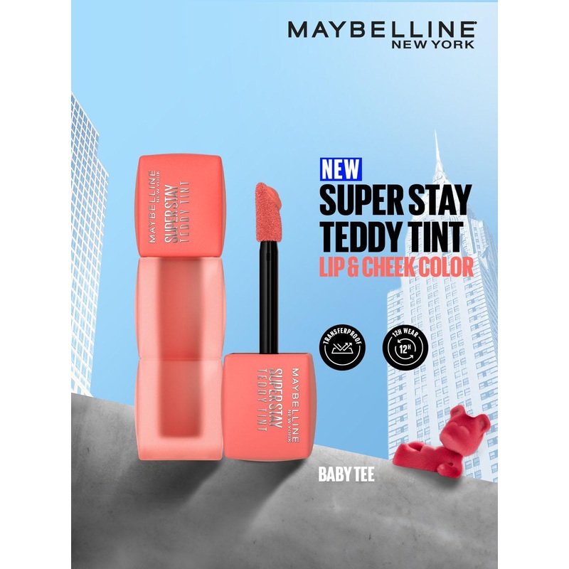 Maybelline New York Superstay Teddy Tint Lip & Cheek Color 5 ml – Baby Tee 25