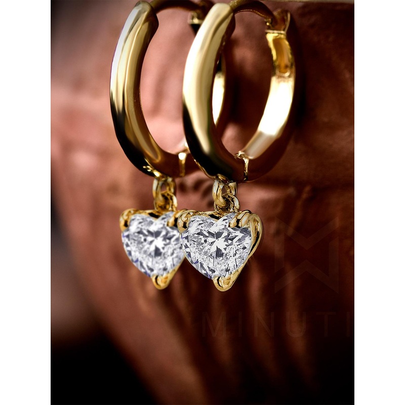 MINUTIAE Gold-Toned Circular Studs Earrings