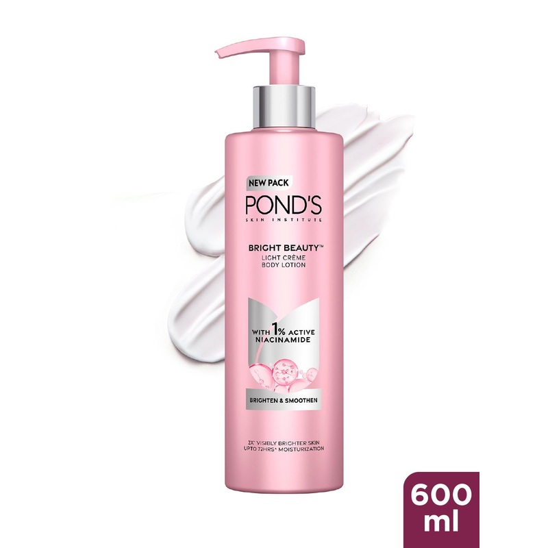 Ponds Bright Beauty Light Creme Body Lotion for Smooth & Bright Skin – 600ml