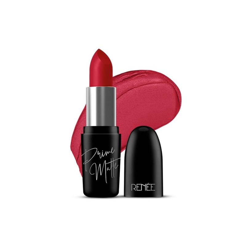 Renee Prime Matte HD Lipstick with Shea Butter & Almond & Jojoba Oils 4.5g – Rustic Red 02
