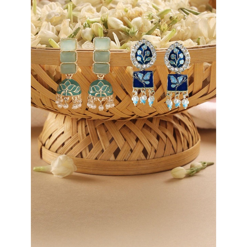 Zaveri Pearls Dome Shaped Jhumkas Earrings