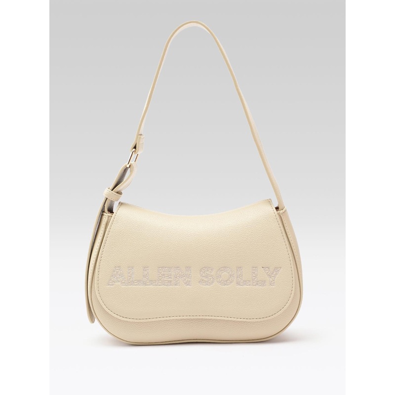 Allen Solly Brand Logo Embroidered Baguette Bag