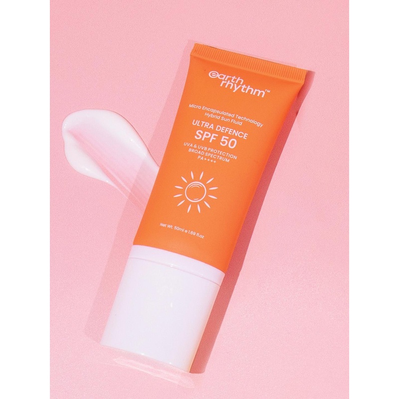 Earth Rhythm SPF 50 – Hybrid Sun Fluid PA+++Ultra Defence UVA UVB Protection – 50ml