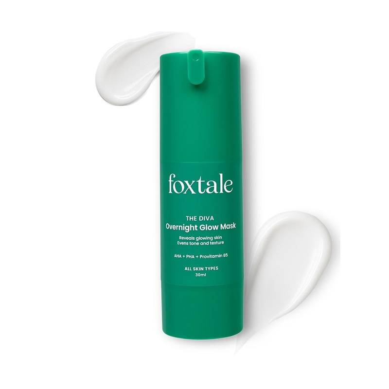 FoxTale Overnight Glow Mask 4% Glycolic Acid & 3% Lactic Acid – 30 ml
