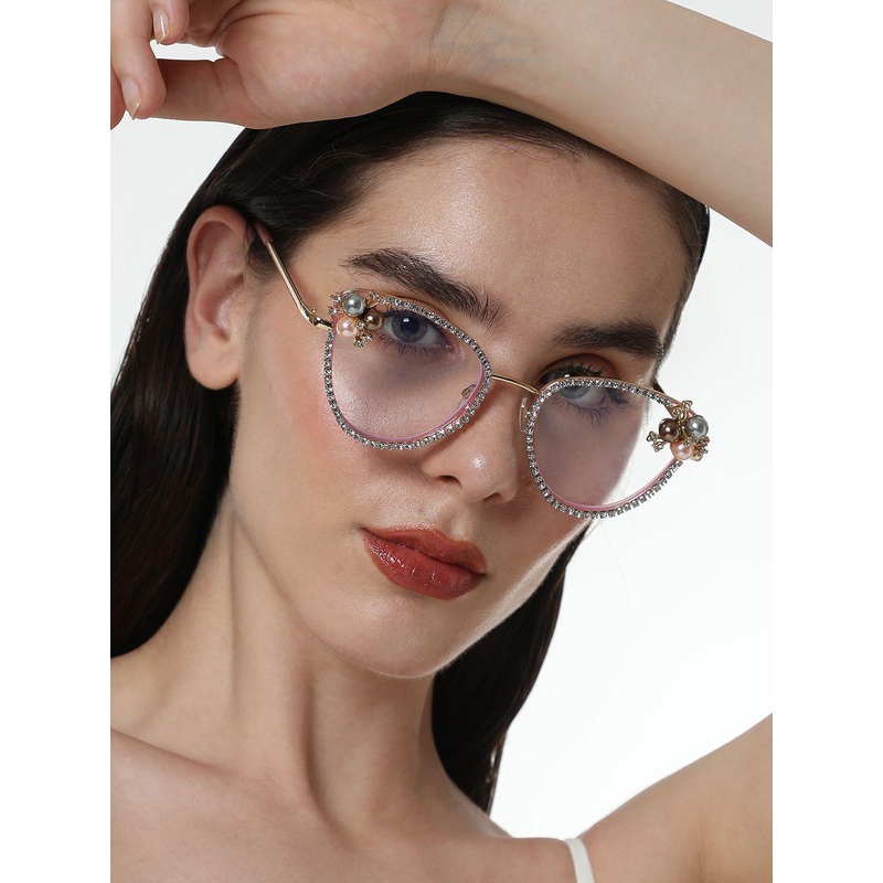 HAUTE SAUCE   Women Cateye Sunglasses AW24_SOHISG9648-Pink