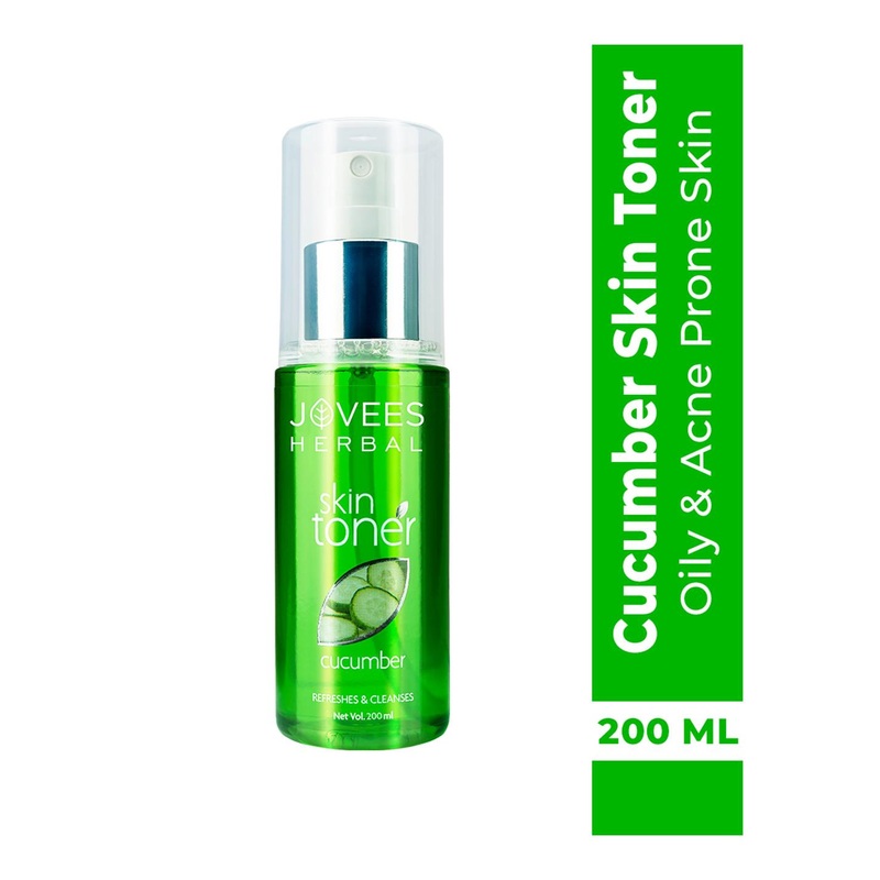 Jovees Cucumber Skin Toner for Oily & Acne Prone Skin To Cleanse & Hydrate – 200 ml