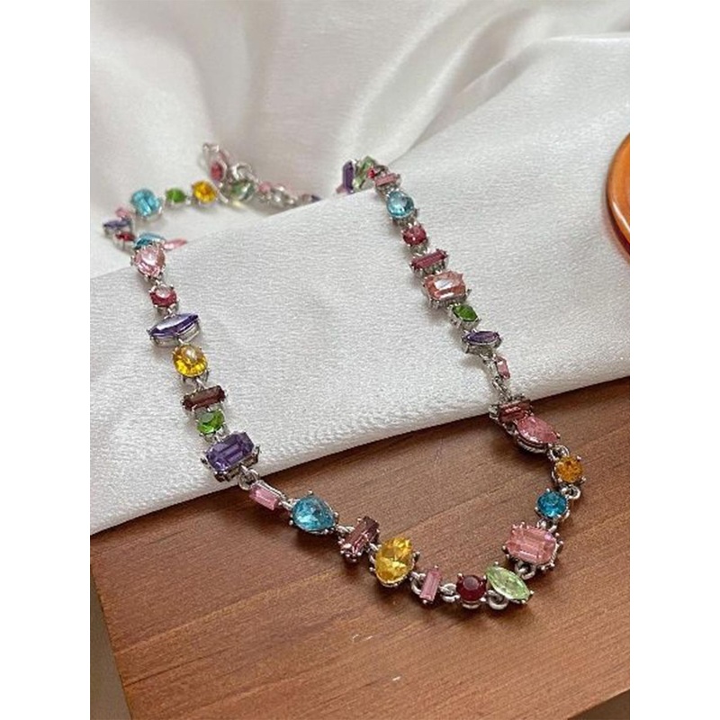 Just Lil Things Artificial Stones Studded Necklace