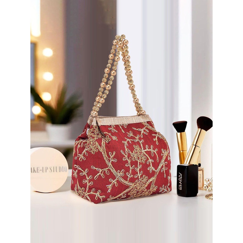 Kuber Industries Potli Bags for Ladies & Girls Women Pouches for Festive Bridal Purse