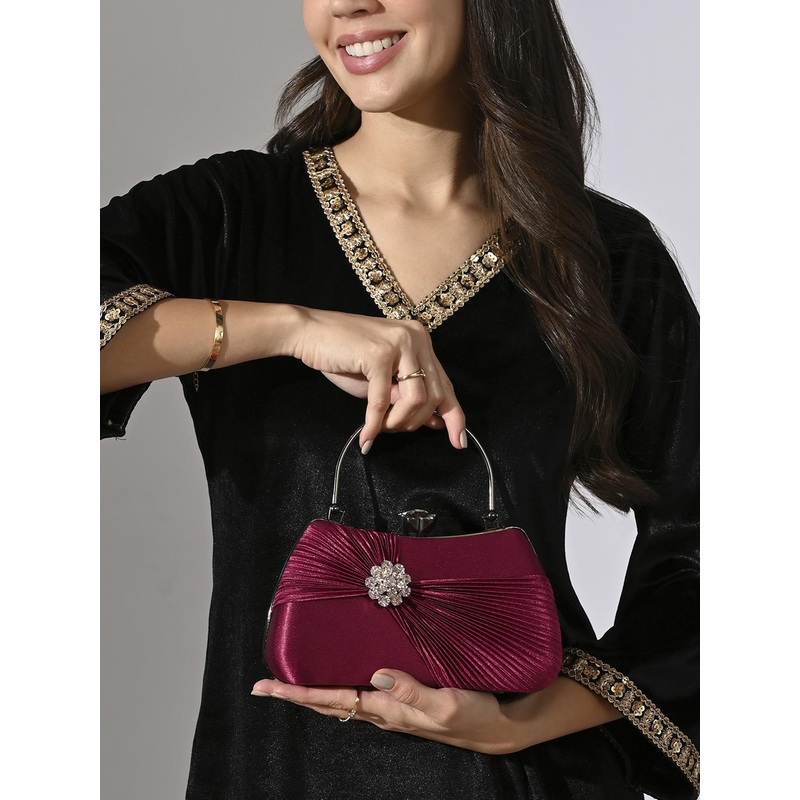 LAVIE Signature Bangor Handle Framed Box Clutch
