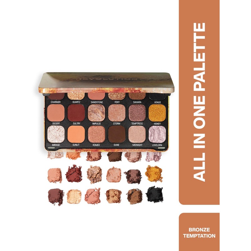 Makeup Revolution London Forever Flawless Eyeshadow Palette – 19.8 g – Bronze Temptation