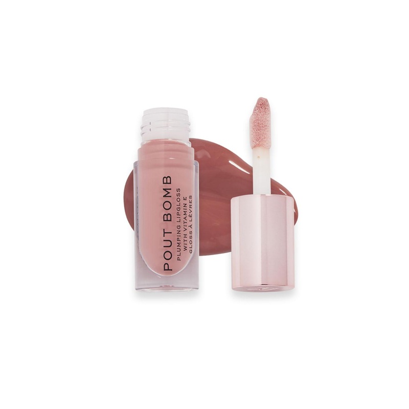 Makeup Revolution London Pout Bomb Plumping Gloss with Vitamin E 4.6ml – Doll