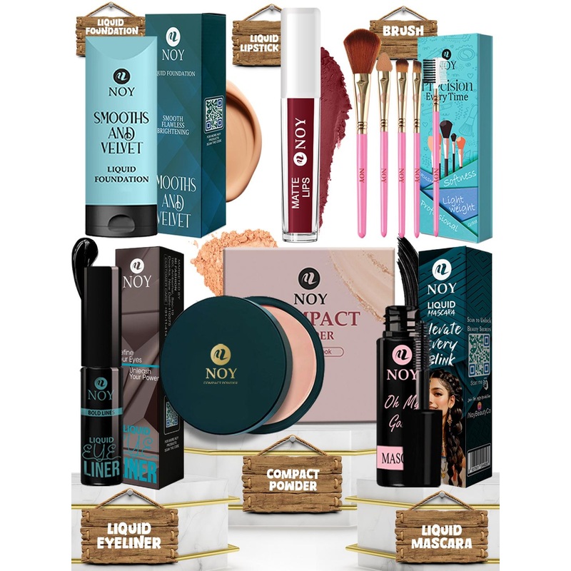 NOY Set Of 10 Long Lasting Waterproof Makeup Kit