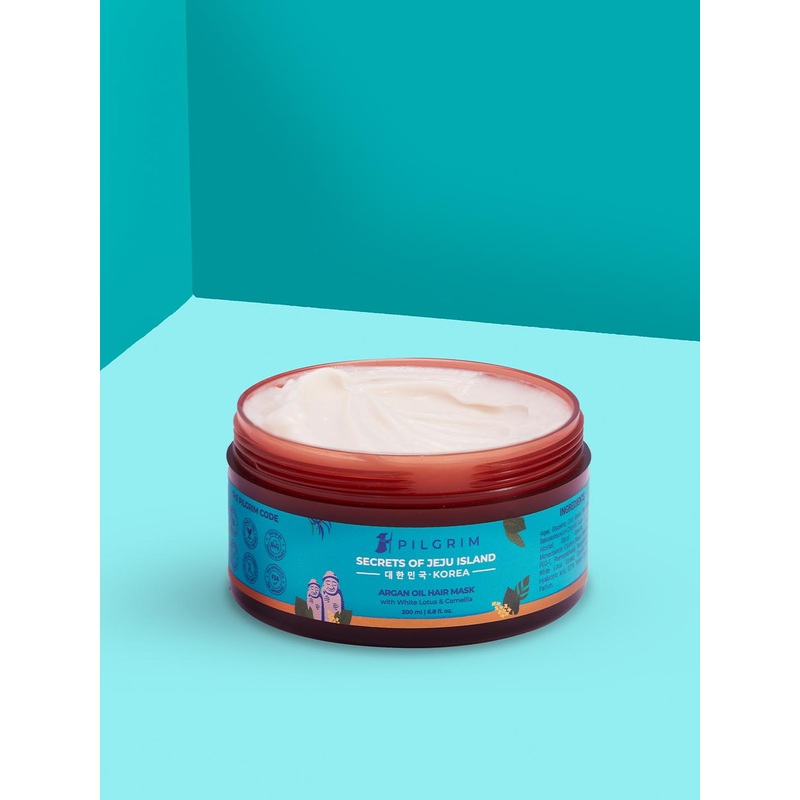 Pilgrim Argan Oil Hair Mask and Pack for Dry & Frizzy Hair and Hair Fall Control