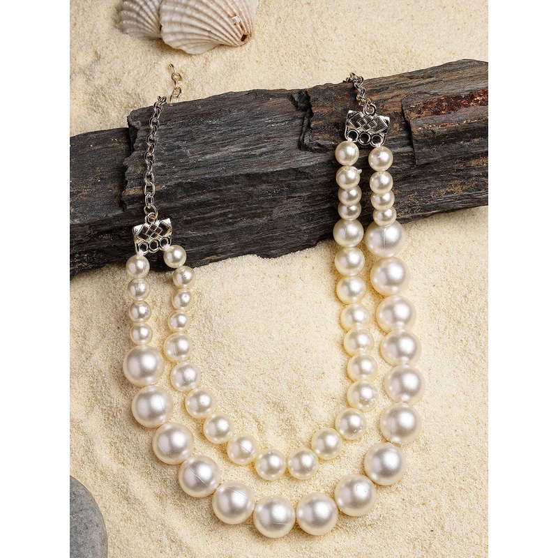 Bohey by KARATCART Gold-Plated Dual Layer Necklace