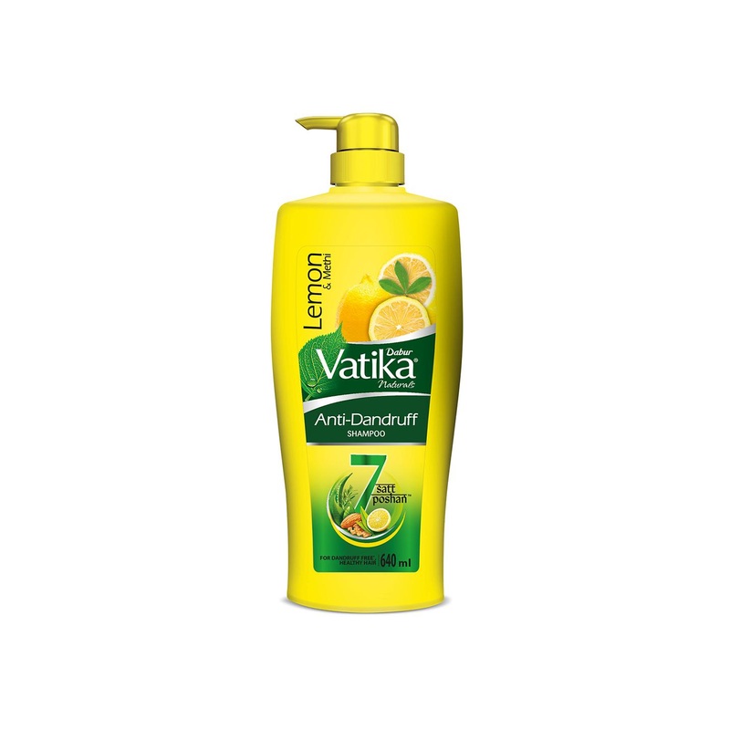 Dabur Vatika Lemon Anti-Dandruff Shampoo with Lemon & Methi  – 640ml