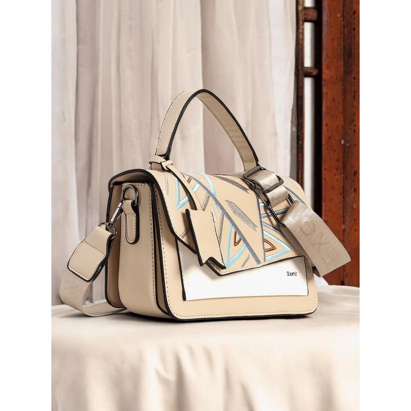 Exotic Floral Embellished Sling Bag with Fringed