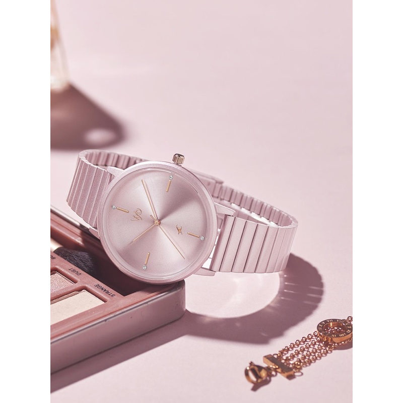 Fastrack Women Stainless Steel Bracelet Style Straps Analogue Watch FV60021KM02W