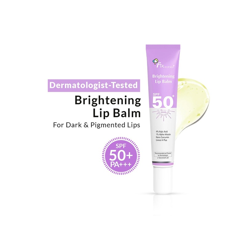 FIXDERMA 4% Kojic Acid SPF 50+PA+++ Brightening LipBalm With 1%Alpha Arbutin 15ml – Purple