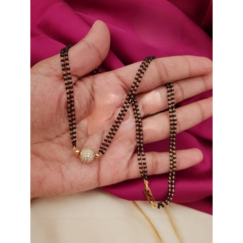 Glofy Mangal Sutra for Adult-Unisex Steel Mangalsutra ()