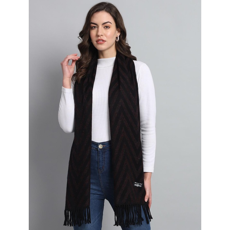 HANDICRAFT PALACE Chevron Reversible Woollen Scarf