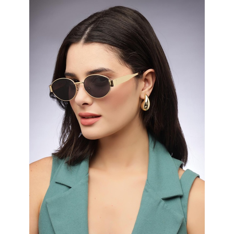 HASHTAG EYEWEAR Women Oval Sunglasses with UV Protected Lens D_VS 2301