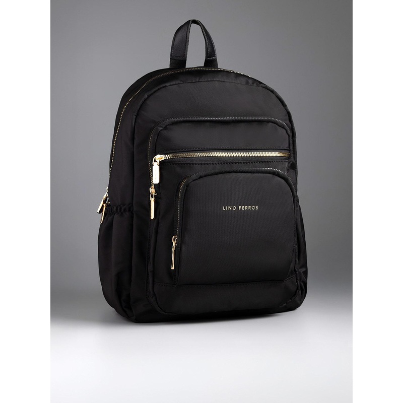 Lino Perros Women Pacman Timeless Black Backpack