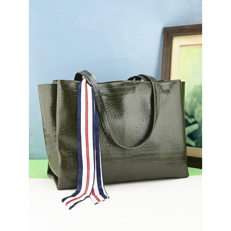 Mast & Harbour Textured Oversized Shopper Handheld Bag