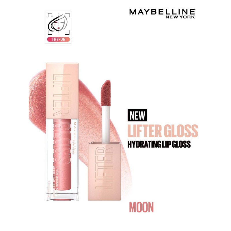 Maybelline New York Non-Sticky Tinted Lifter Lip Gloss with Hyaluronic Acid 5.4ml – Moon
