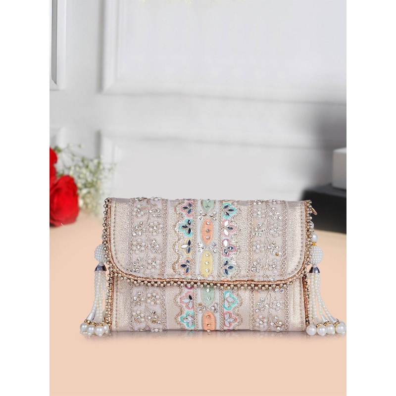 PLANX Embroidered Potli Clutch