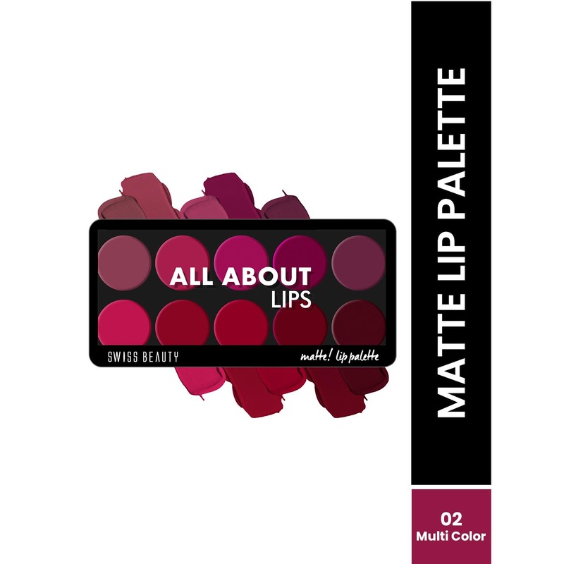 SWISS BEAUTY All About Lips Matte Lip Palette – 02