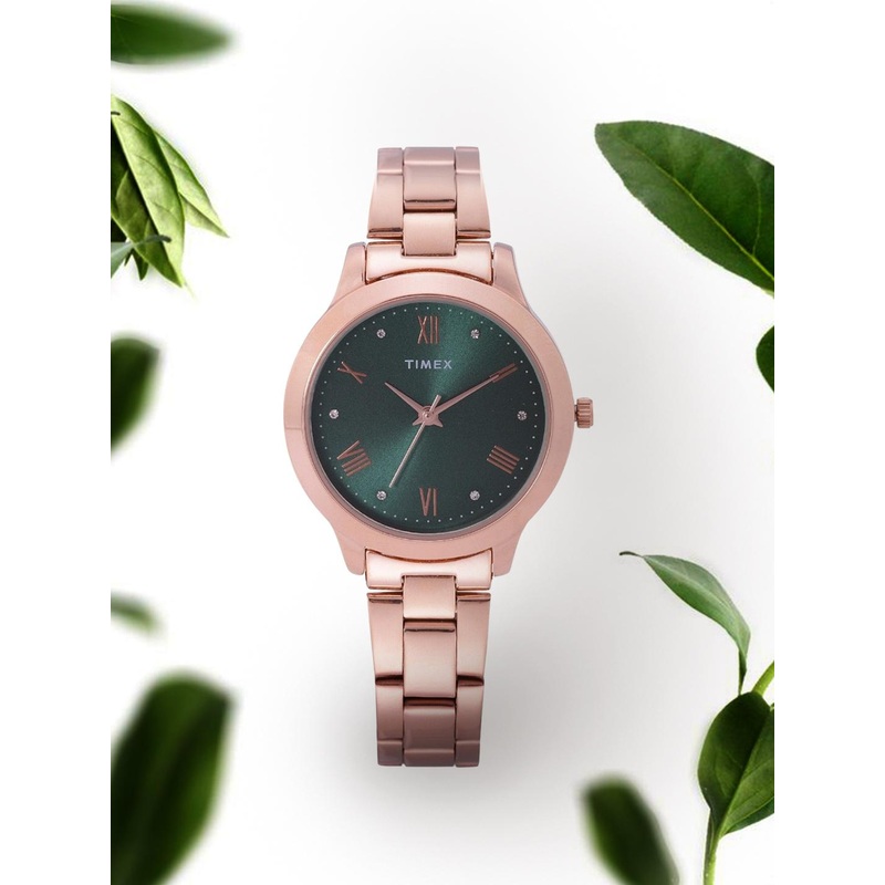 Timex Women Stainless Steel Bracelet Style Straps Analogue Watch TWEL99SMU10