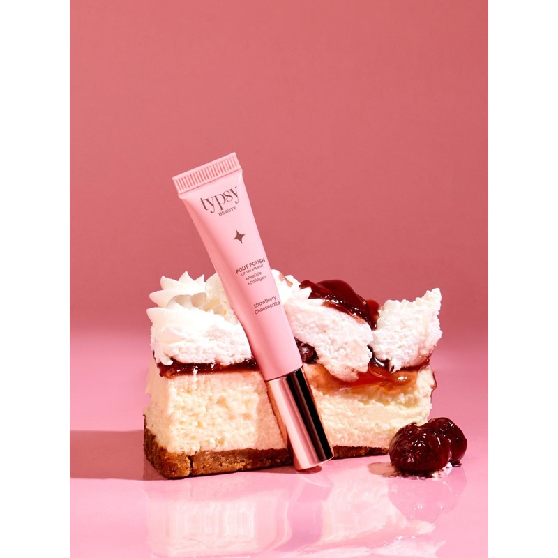 Typsy Beauty Pout Polish Peptide Lip Treatment Balm- 16g – Strawberry Cheesecake 02