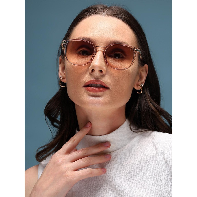 Voyage Women Brown Lens & Brown Wayfarer Sunglasses with UV Protected Lens A3046MG3181Z