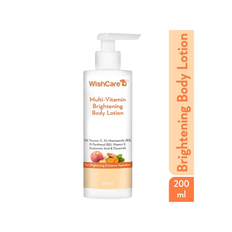 WishCare Multi-Vitamin Brightening Body Lotion with 5% Vitamin C & 5% Niacinamide – 200ml