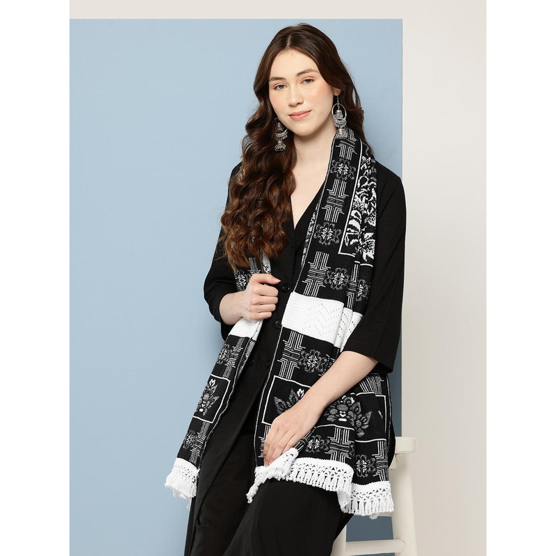 Aarika Women Floral Woven Design Stole