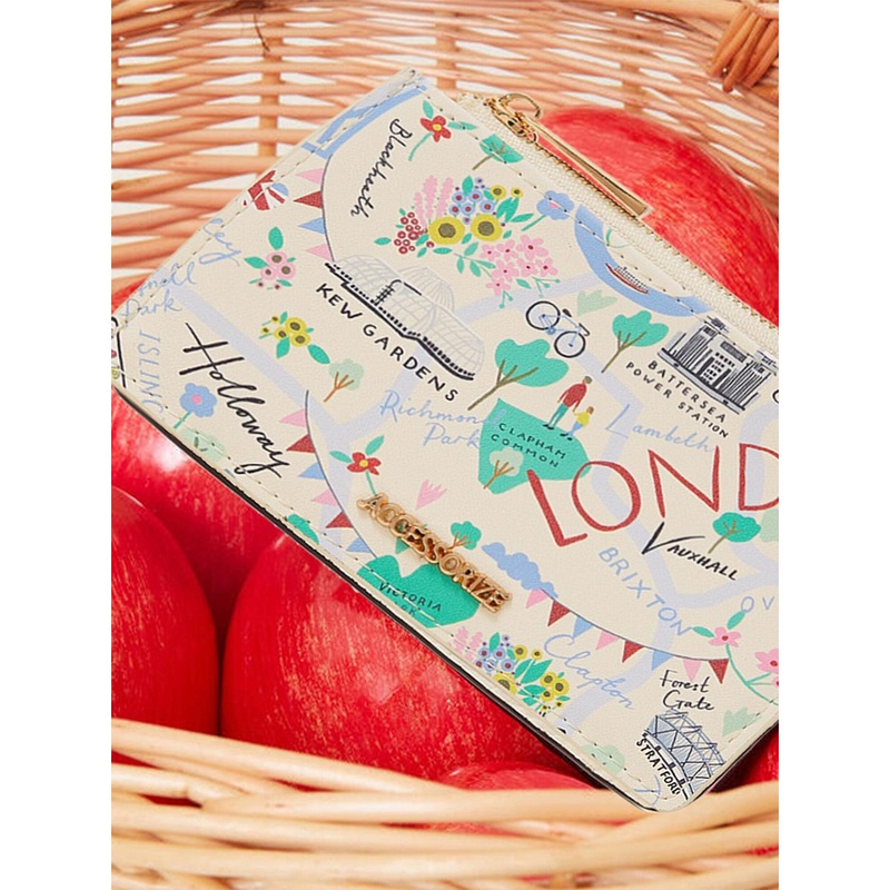 Accessorize London Women London Print Card Holder