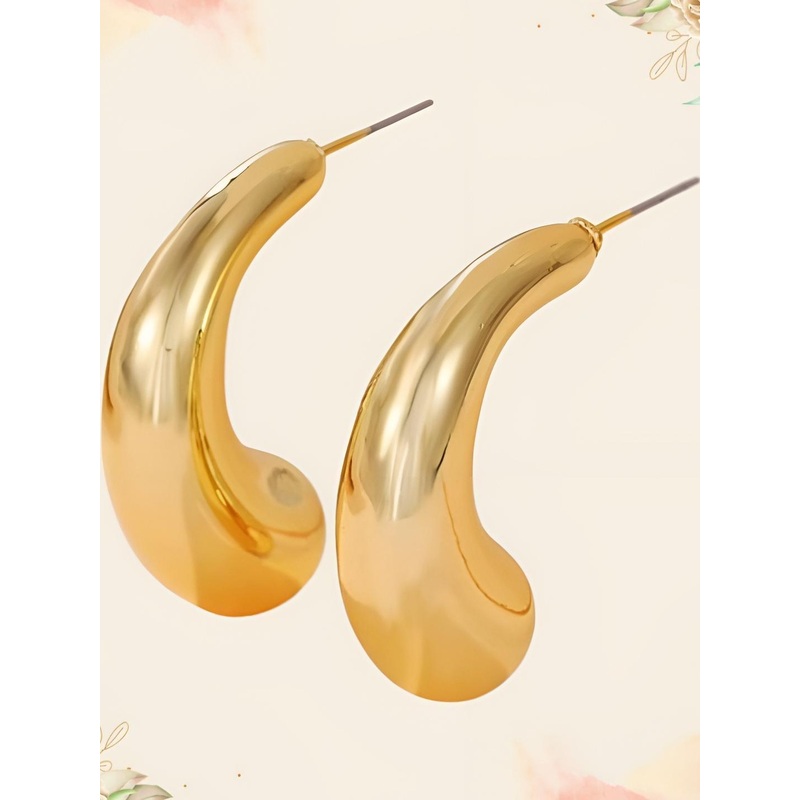 AKISON JEWELS Gold-Plated Alloy Earrings