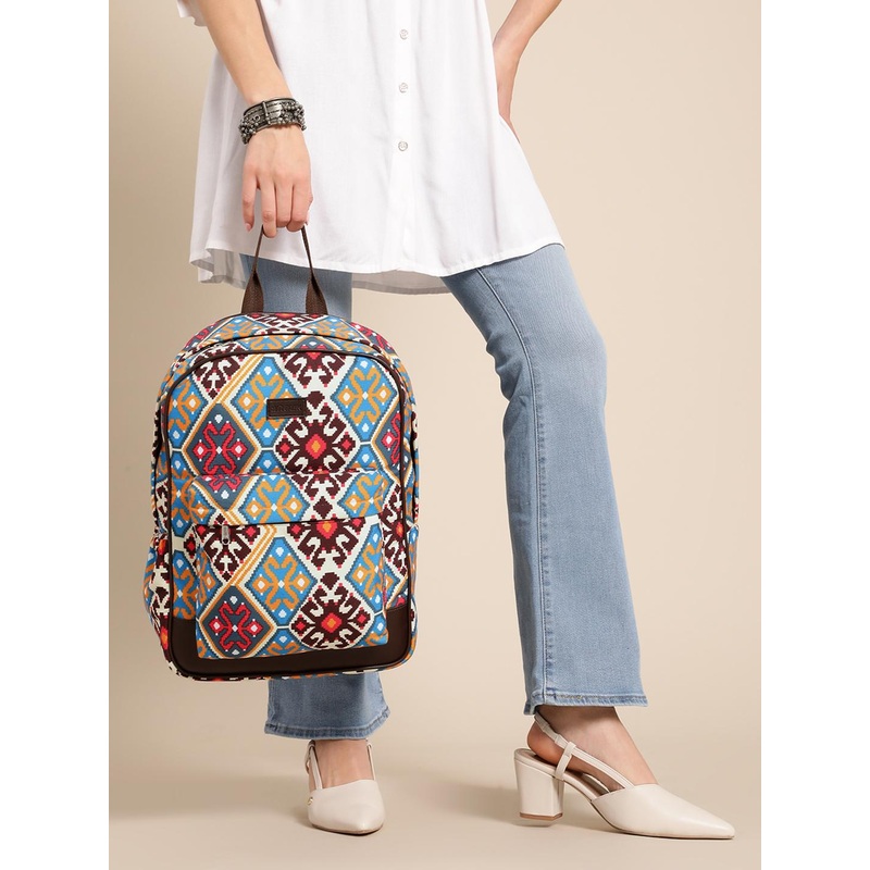 Anouk Women Geometric College Backpack